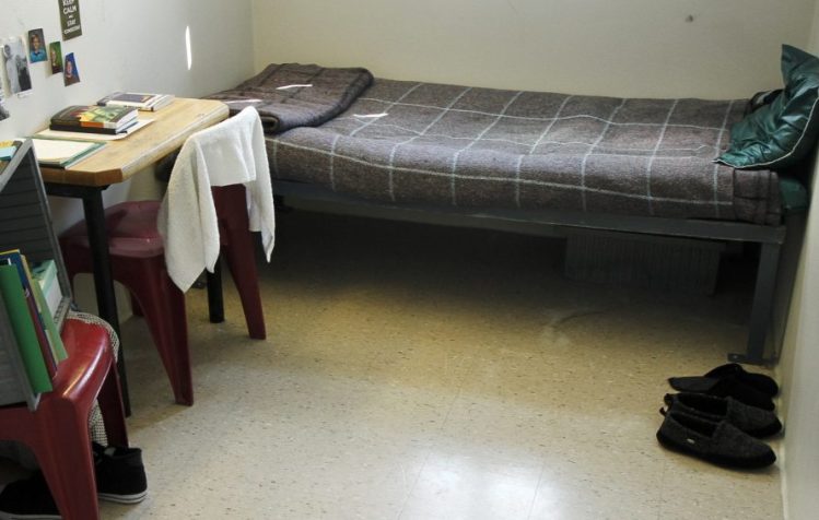 A cell in the Long Creek Youth Development Center in South Portland.