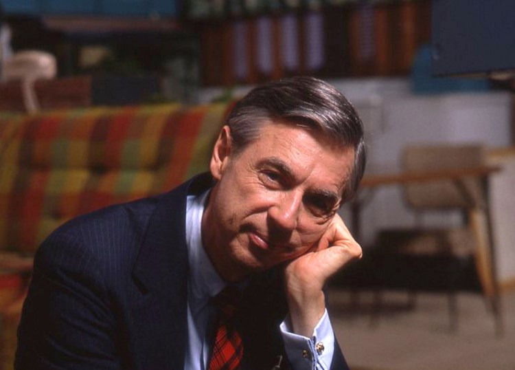 Fred Rogers, on the set of his long-running children's show "Mr. Rogers' Neighborhood," in a still from the film "Won't You Be My Neighbor."