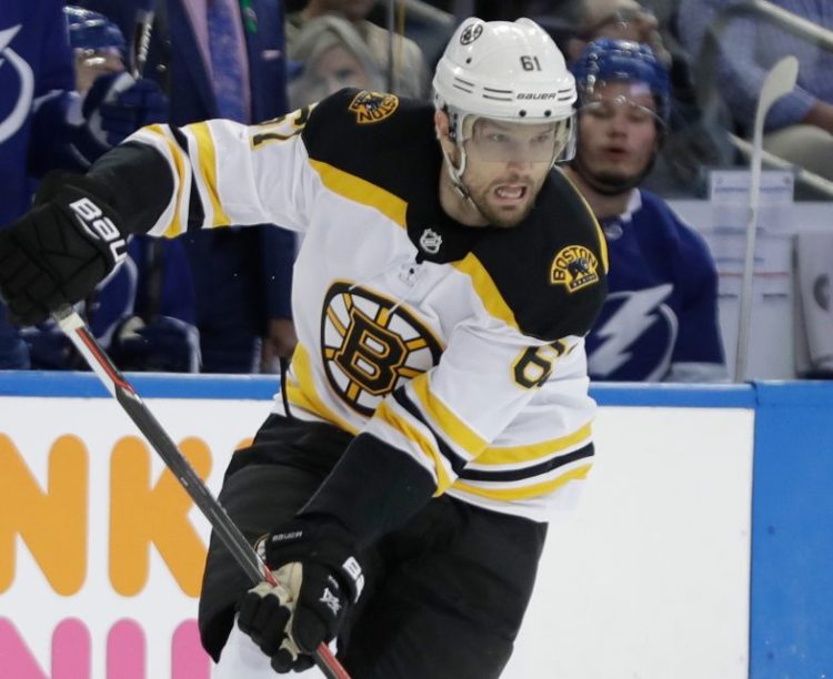 Rick Nash was traded to the Boston Bruins by the New York Rangers in February, but missed some time late in the season with a concussion.