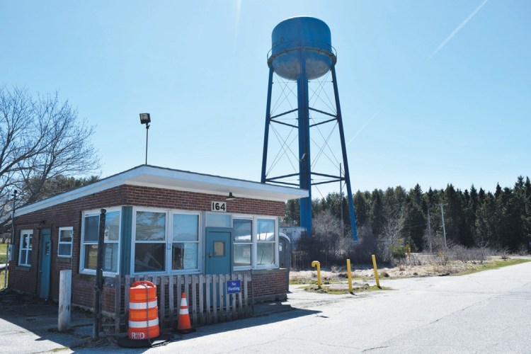 The Mitchell Field water tower in Harpswell