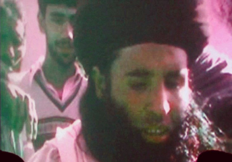 This image of Mullah Fazlullah was taken from a video broadcast on Nov. 7, 2013.