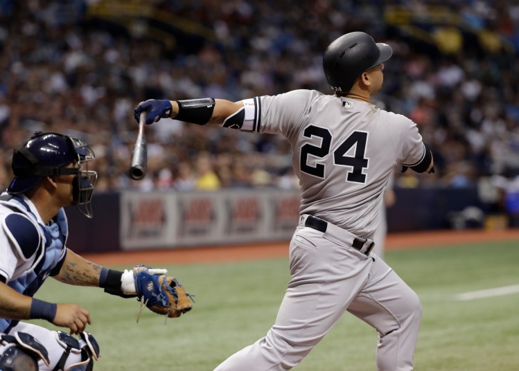 New York Yankees catcher Gary Sanchez is on the disabled list with a strained right groin.