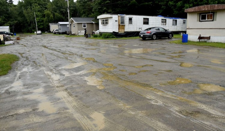 Neighbors said Eddie Mayfield was shot early Thursday morning and left in the mud of the New Road in Newport at the Gilman Trailer Park.