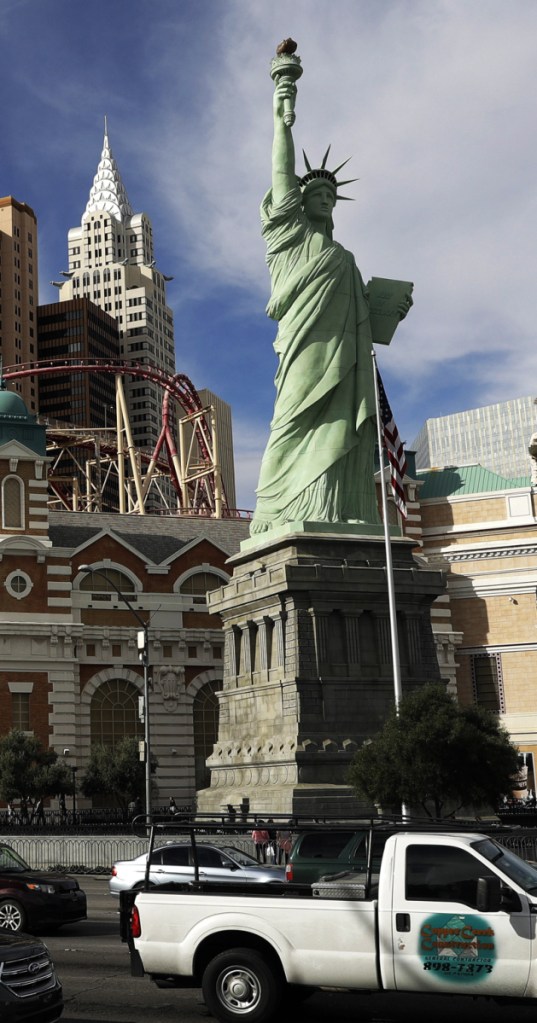 The New York-New York casino-resort's replica in Las Vegas was mistakenly used on a stamp.