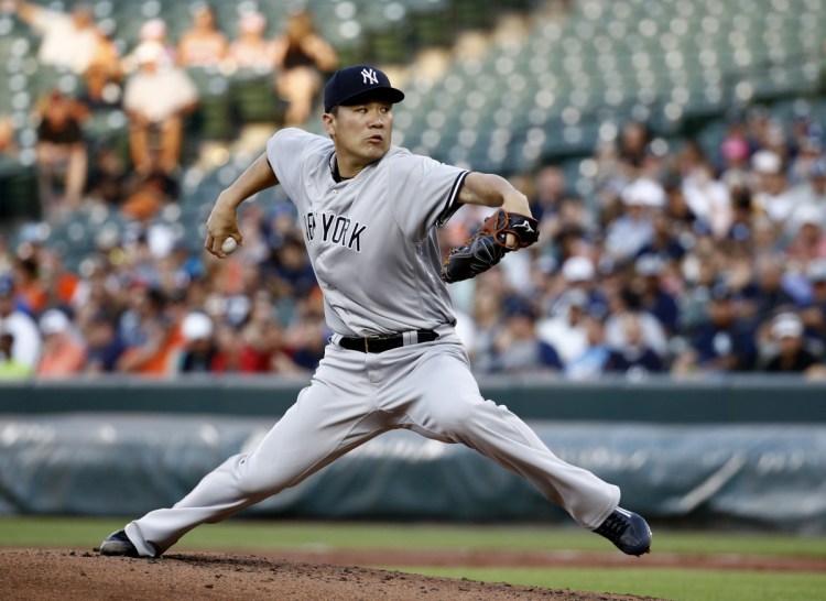 Masahiro Tanaka of the Yankees made his first start since coming off the disabled list Tuesday night and allowed three runs in 4  innings at Baltimore.