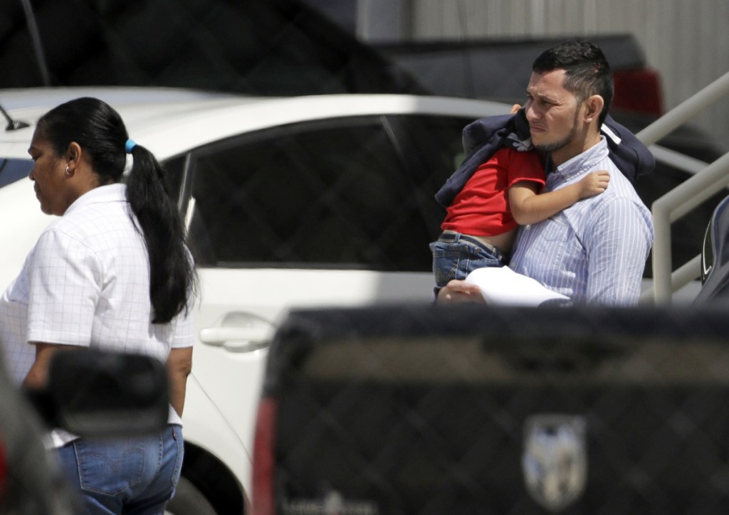 Immigrant families leave a United States Immigration and Customs Enforcement facility after they were reunited Wednesday in San Antonio. Some immigrant toddlers are back with their parents, but others remained in government custody away from relatives as federal officials fell short of meeting a court-ordered deadline to reunite dozens of youngsters forcibly separated from their families at the border.