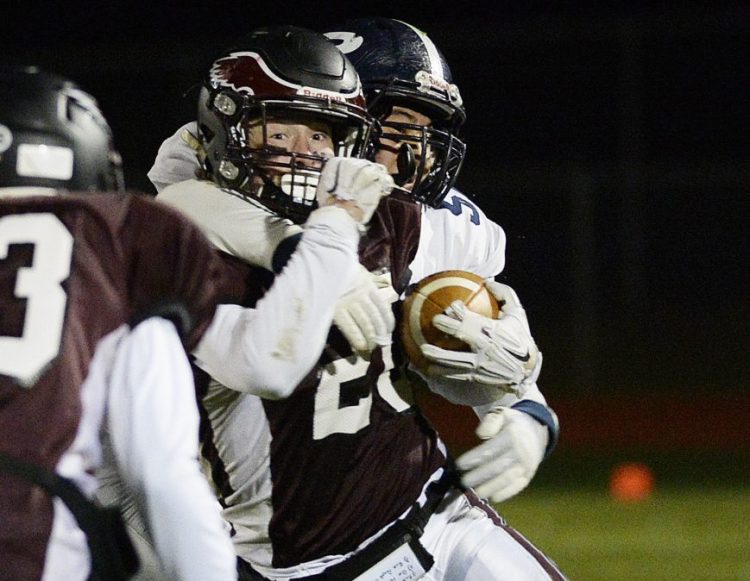Tanner Bernier of Windham is among the East players who suffered defeats in state championship games last November. They will face some players from the winning teams in the annual Lobster Bowl game Saturday in Saco.