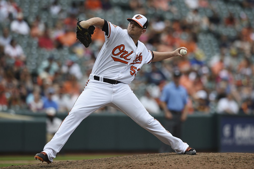 Baltimore closer Zach Britton will be a free agent after this season – and the Orioles are sure to deal him before the non-waiver trade deadline on July 31. (AP Photo/Gail Burton)