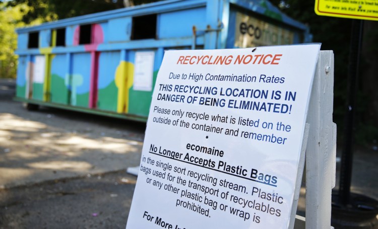 Officials are using stepped-up education and enforcement to combat what experts call "wish-cycling": putting items in the bin that residents think should be recycled, even if they aren't on the list of what's allowed.