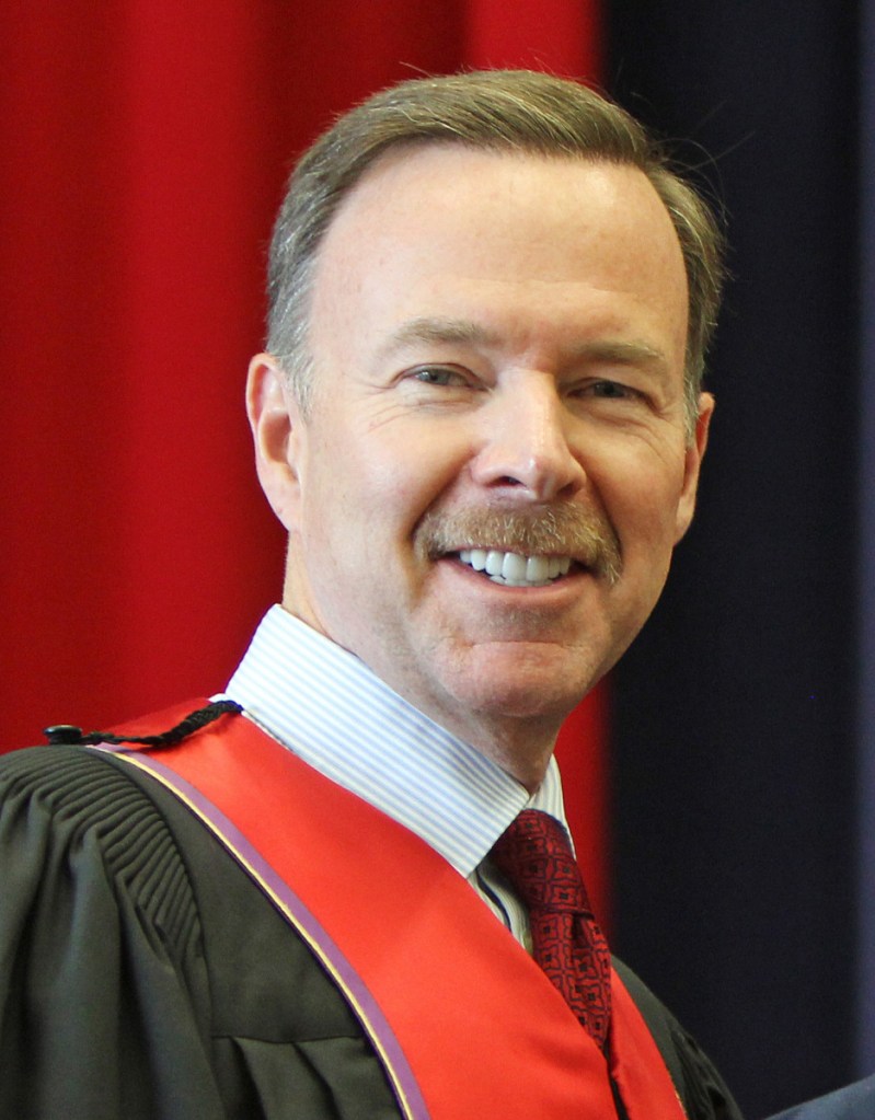 Former Brock University Board of Trustees Chairman Joe Robertson is pictured during the university's 2015 Spring Convocation. The university is in St. Catharines, Ontario.