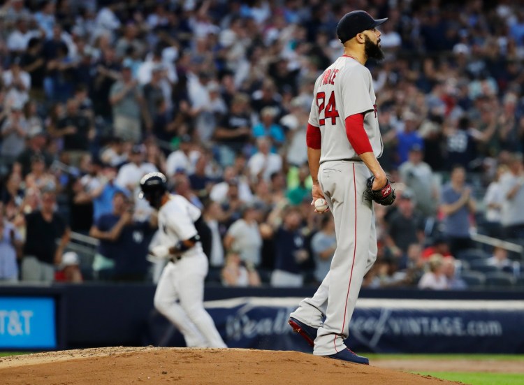 David Price is 0-5 with a 10.4 ERA at Yankee Stadium since joining the Red Sox. 