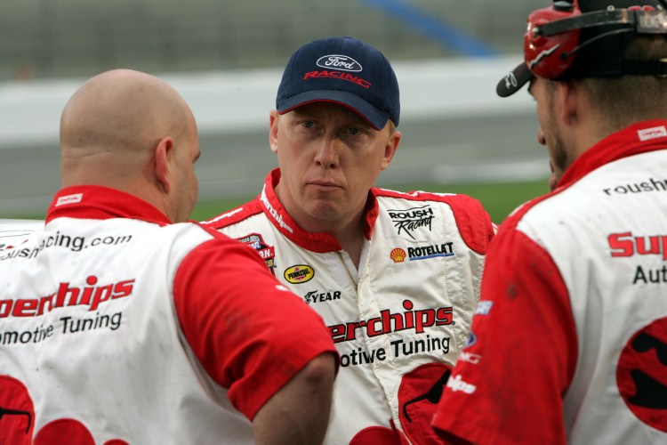 Maine native Ricky Craven, center, is now a commentator for ESPN and still considered an icon in New England.