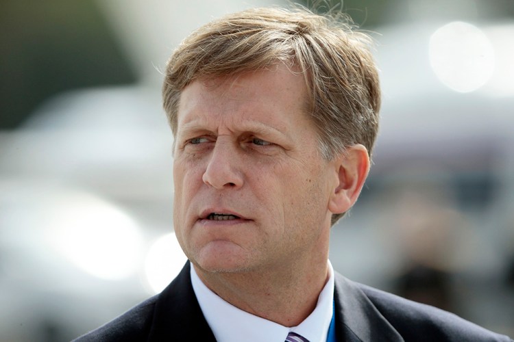 Then-U.S. Ambassador to Russia Michael A. McFaul arrives for the G-20 summit in St. Petersburg, Russia, on Sept. 5, 2013. "Putin has been harassing me for a long time," he tweeted Thursday. "Even during the Stalin era, the Soviet government never had the audacity to try to arrest US government officials. Think about that."