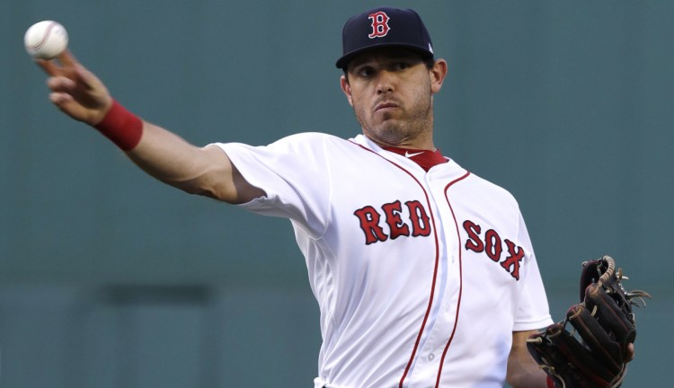 Ian Kinsler played his first game for the Red Sox Tuesday night and went 1 for 4. His biggest contribution to the team, which has the best record in the majors, should be his defensive play at second base.