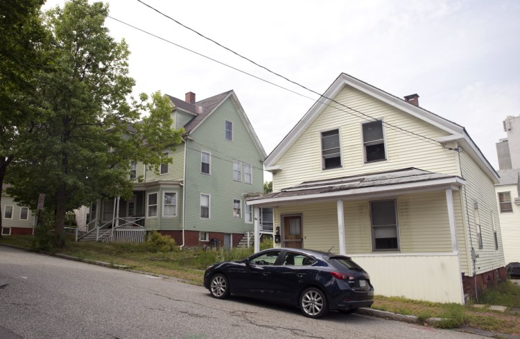 Developer Tim Wells plans to demolish two vacant single-family homes at 37 and 33 Montreal St. on Munjoy Hill in Portland.