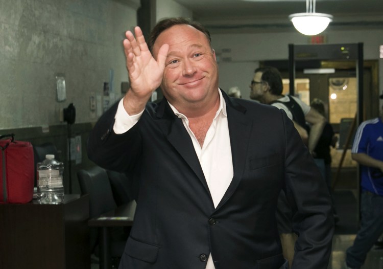 Alex Jones, a right-wing radio host and conspiracy theorist, arrives at the courthouse in Austin, Texas. YouTube, Facebook, Twitter, Spotify and other sites are finding themselves in a role they never wanted, as gatekeepers of discourse on their platforms,  deciding what should and shouldn't be allowed and often angering almost everyone in the process. The latest point of contention is Jones, who has suddenly found himself banned from most major platforms after years of being allowed to use them. (