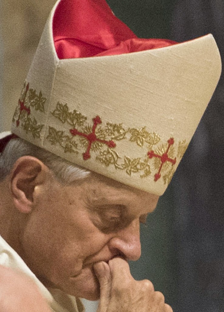 Cardinal Donald Wuerl, archbishop of Washington and formerly the Pittsburgh bishop, urges parishioners to retain faith in the church.