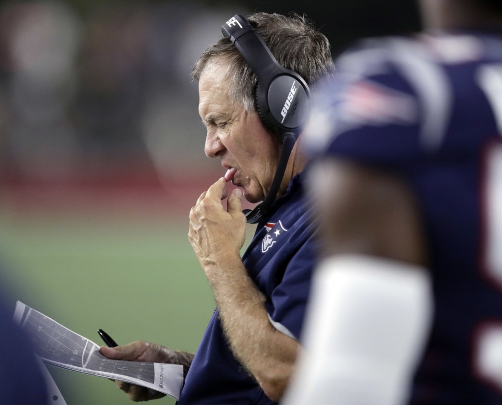 With Isaiah Wynn out for the year, New England Coach Bill Belichick is checking every list he has, searching for another offensive lineman capable of protecting Tom Brady.