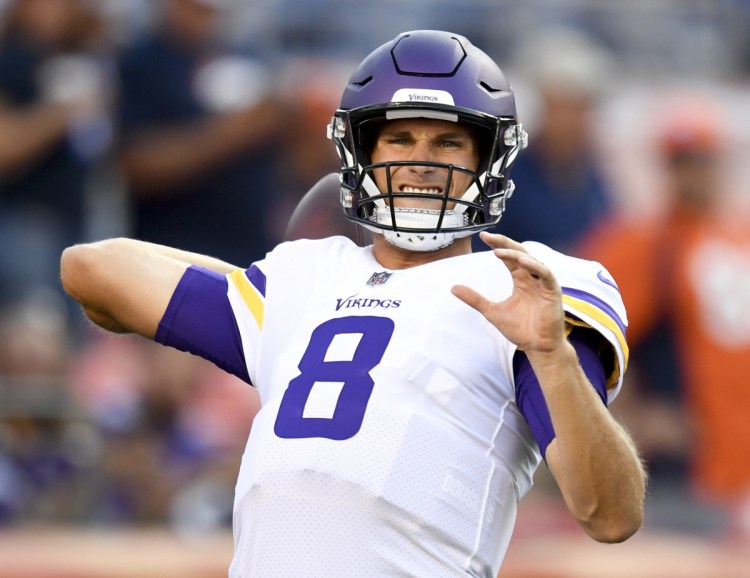 Kirk Cousins did so well last season with Washington while the team was breaking down around him. Now he's with the Minnesota Vikings, who will accept no less than a Super Bowl appearance after coming so close a year ago.