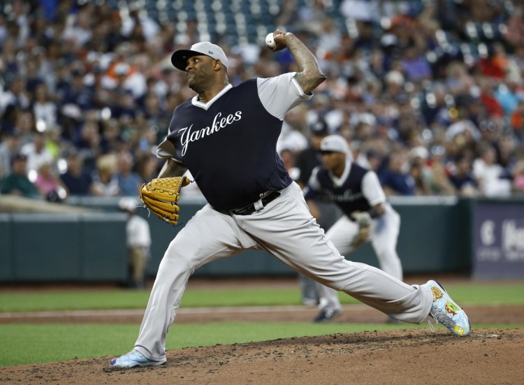 CC Sabathia allowed two runs in six innings for the Yankees on Friday in his first start back from the disabled list. New York beat Baltimore 7-5 in 10 innings.