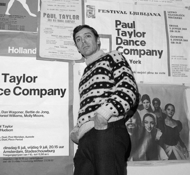 This 1969 photo shows dancer-choreographer Paul Taylor in New York. Taylor, a giant of modern dance, died Wednesday at Beth Israel Medical Center in Manhattan. He was 88.