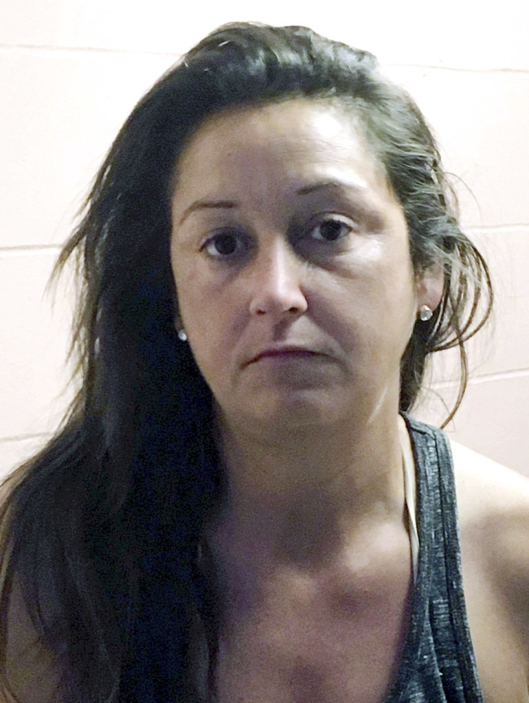 Photograph shows Catrina Costello, arrested on charges of striking two people with a car in Seabrook, N.H.