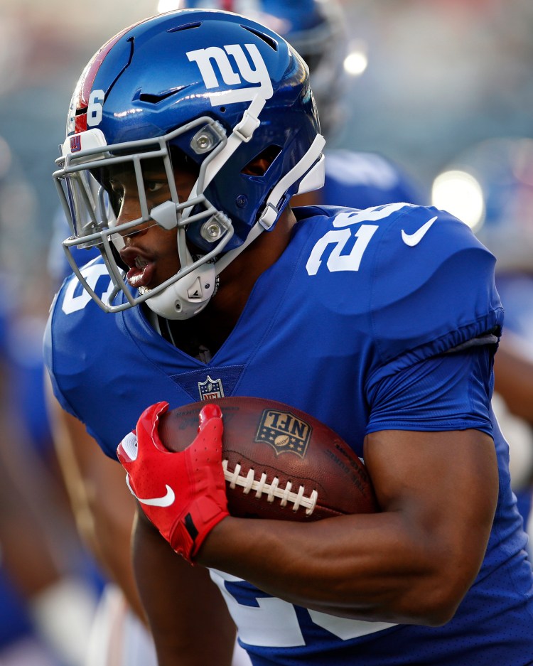 New York Giants running back Saquon Barkley left practice with a hamstring injury, though it appears to be minor. 