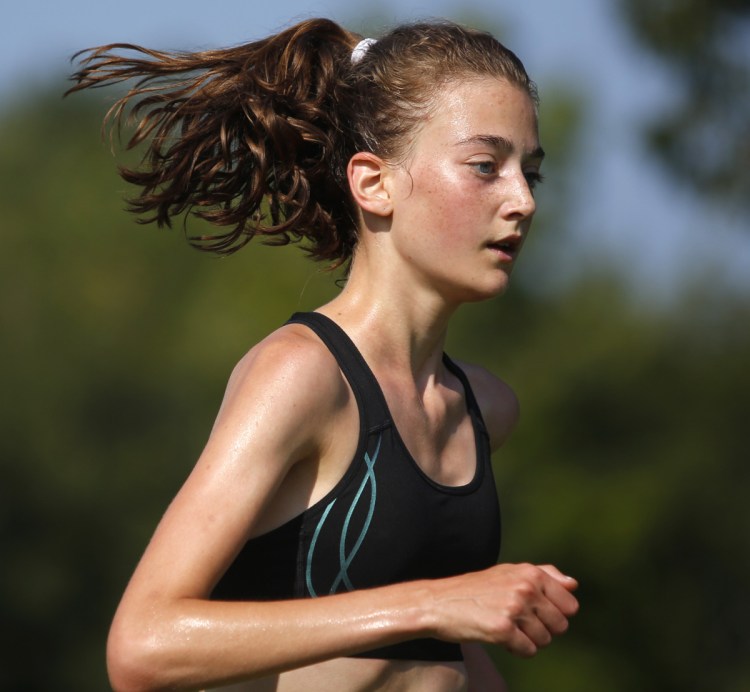 Sofie Matson of Falmouth, who won the Class A cross country title as a freshman last fall, will be the top runner as the Yachtsmen seek to unseat Camden Hills and win their first state championship.