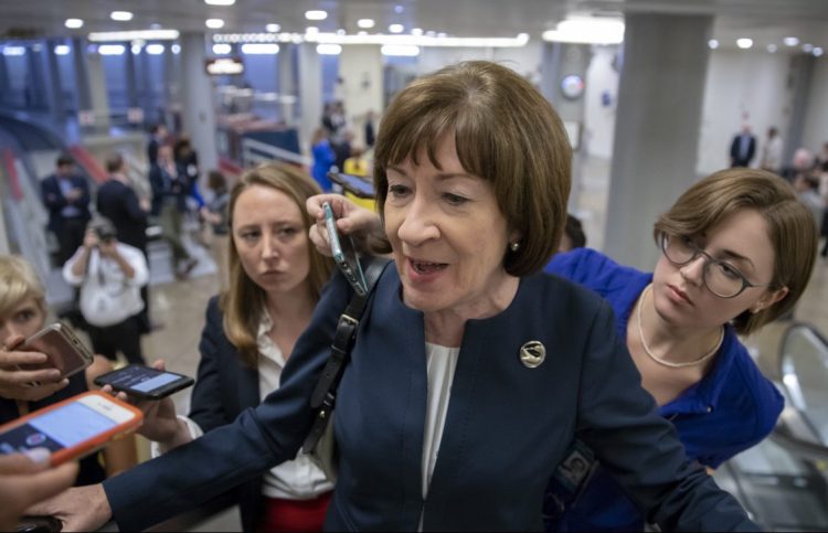 Maines Sen. Susan Collins is a pro-abortion-rights Republican in a Senate with a slim Republican majority, so her confirmation vote is likely to be key.