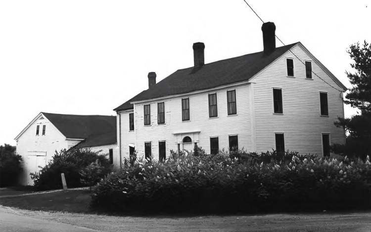The former Cushman Tavern on the Sabattus-Lisbon town line, as seen in 1979, when Maine historian Frank Beard applied for the property to be listed on the National Register of Historic Places. It was approved that year.