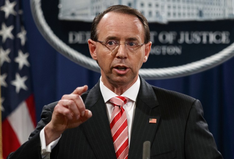 Deputy Attorney General Rod Rosenstein has refuted a report in The New York Times that he suggested last year that he secretly record President Trump in the White House to expose the chaos in the administration.