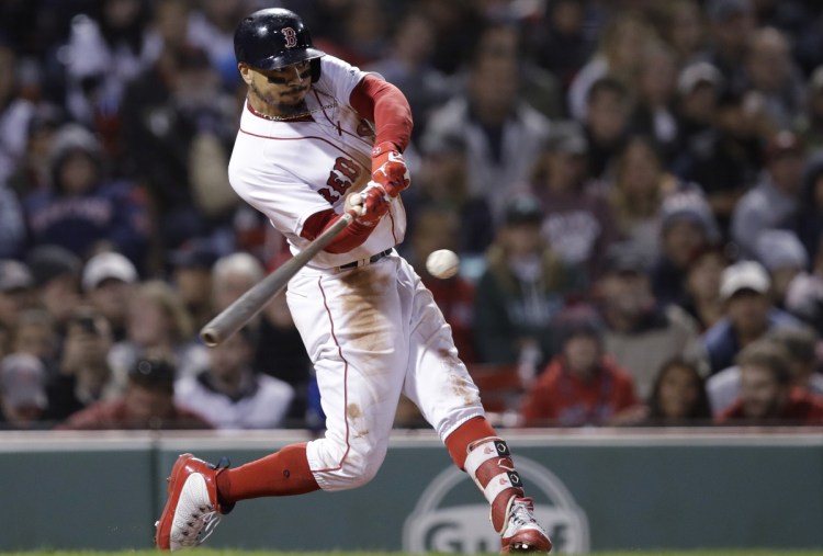 Boston Red Sox's Mookie Betts has compiled an ever-growing list of milestones this season and is one of the leading candidates in the race for the American League Most Valuable Player award.