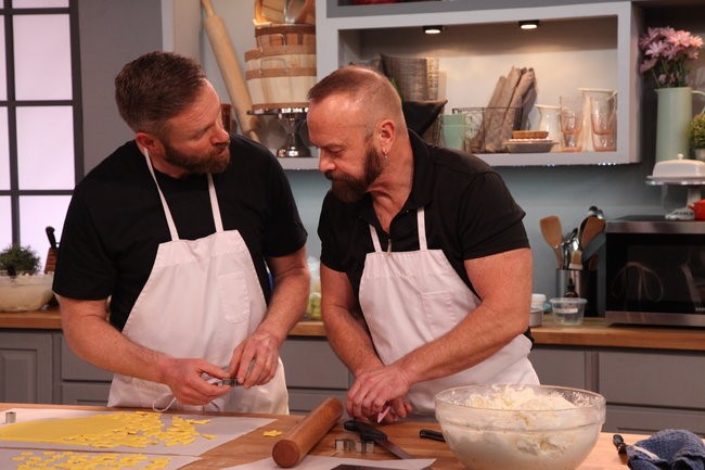 Kittery bakers James Dyer, left, and Owen Dyer, right, are scheduled to appear on a new baking competition show Saturday night.