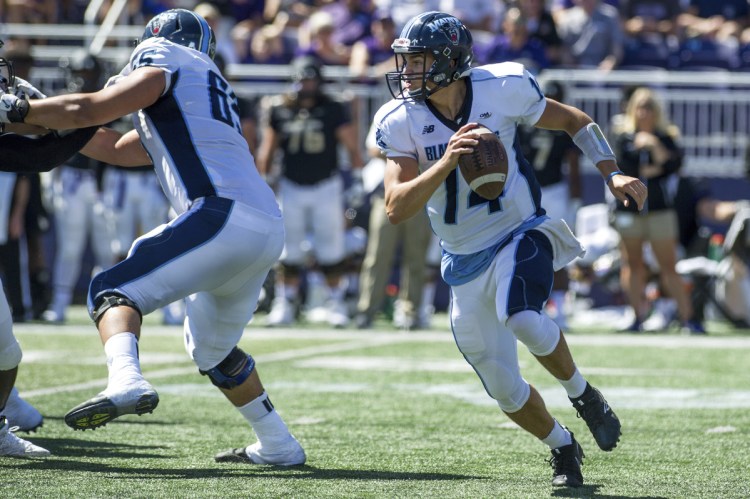 Maine quarterback Chris Ferguson injured his shoulder on Sept. 22 against Central Michigan, and missed last week's game at Yale. He is questionable to play Saturday at home against Villanova.