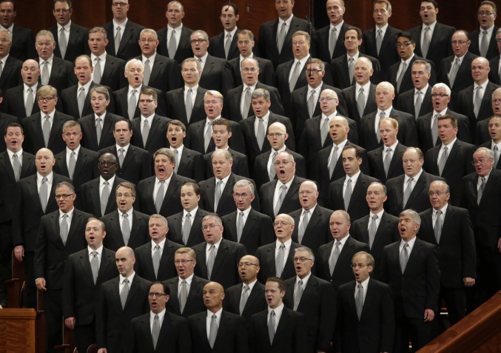 The Mormon Tabernacle Choir performs in 2016.