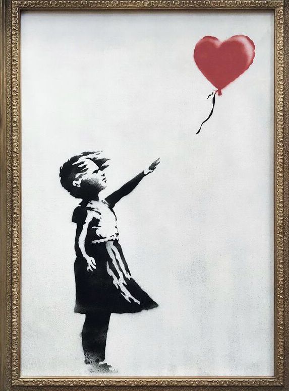 "Girl With Balloon" by Banksy.
