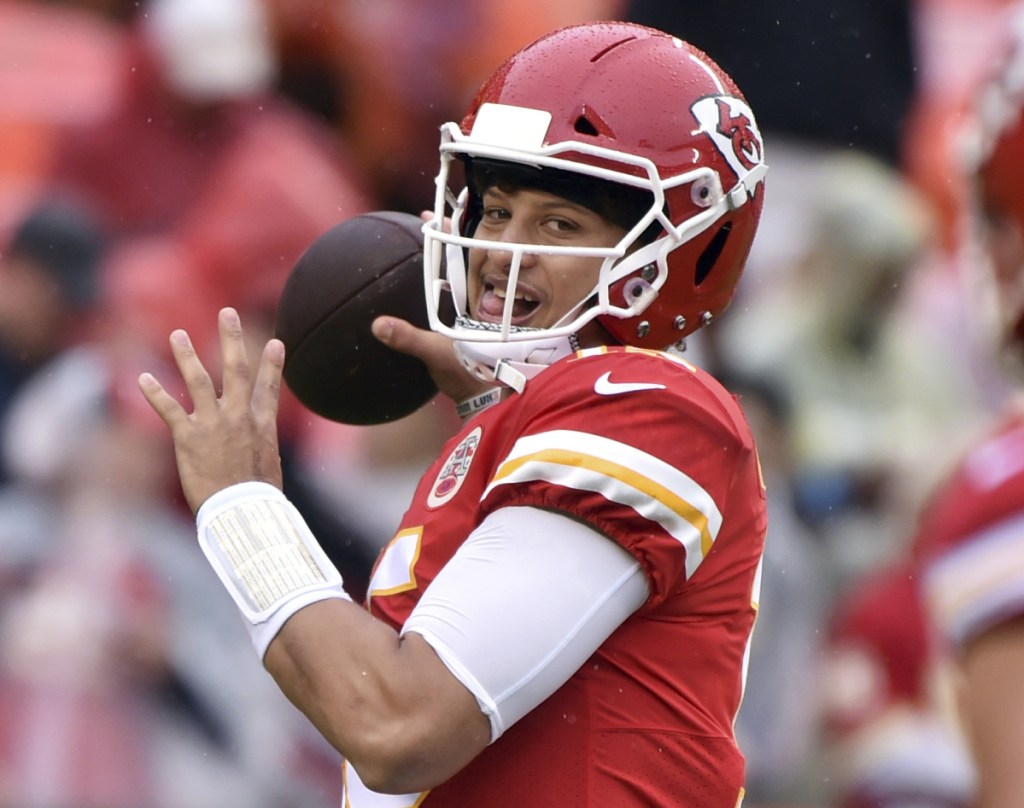 Chiefs quarterback Patrick Mahomes is averaging more than 300 passing yards per game this season, with 14 touchdown passes and only two interceptions.