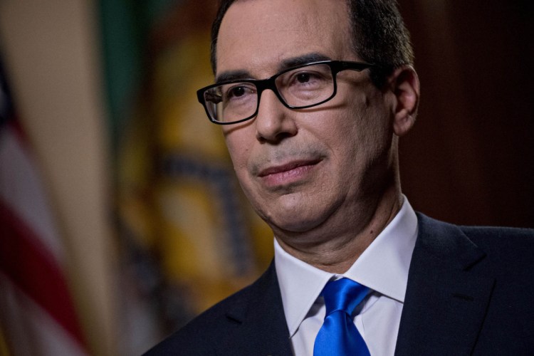 Treasury Secretary Steven Mnuchin says, "Let's wait and see what information comes out in the next week." 