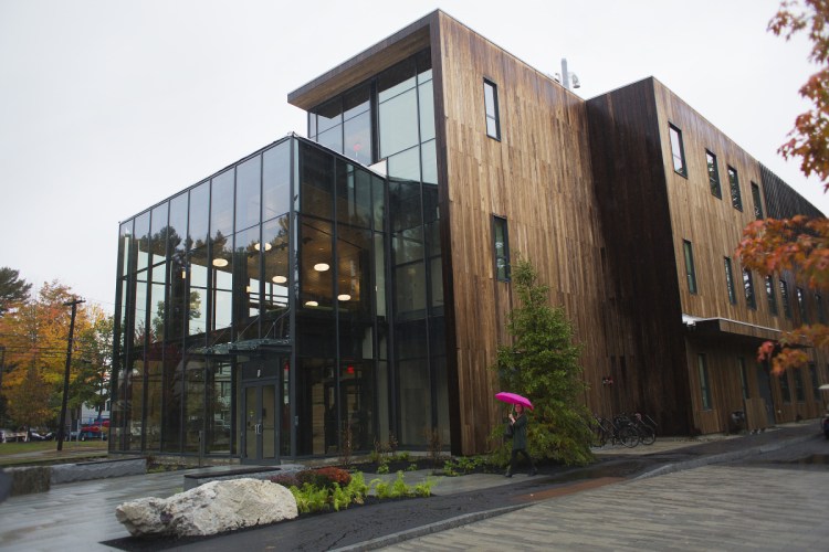 The new Roux Center for the Environment at Bowdoin College in Brunswick was built to the highest standards of the U.S. Green Building Council.