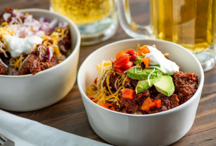 This recipe for Texas Red Chili serves six to eight people.