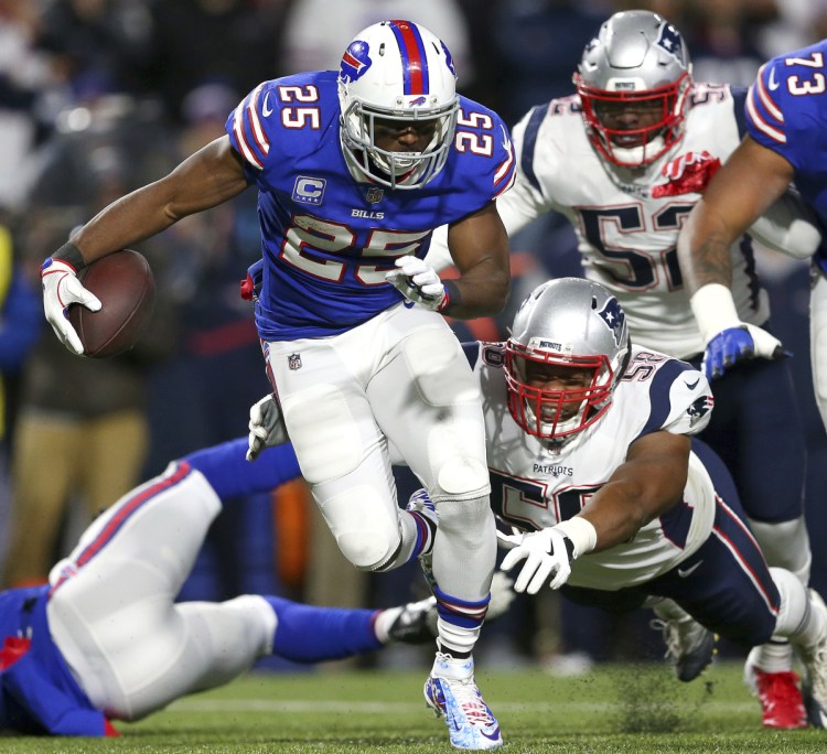 Bills running back LeSean McCoy has had dismal season, gaining just 257 yards through eight games. In the loss to the Patriots, he had 13 yards on 12 carries.