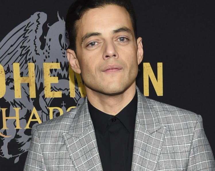 Rami Malek arrives for the premiere of "Bohemian Rhapsody" in New York on Tuesday.