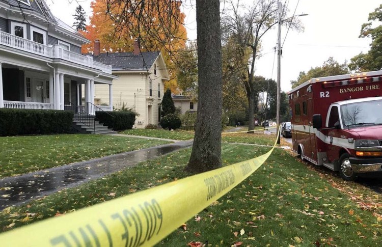 Police respond to the home of Maine Sen. Susan Collins in Bangor on Monday to investigate the delivery of a suspicious letter.