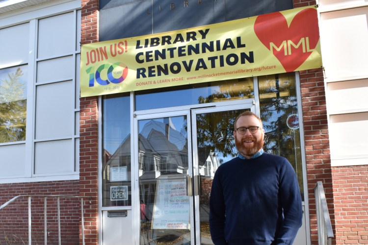 Millinocket Memorial Library Director Matt DeLaney sees his soon-to-be renovated facility as a bright light for a community emerging from hard times.