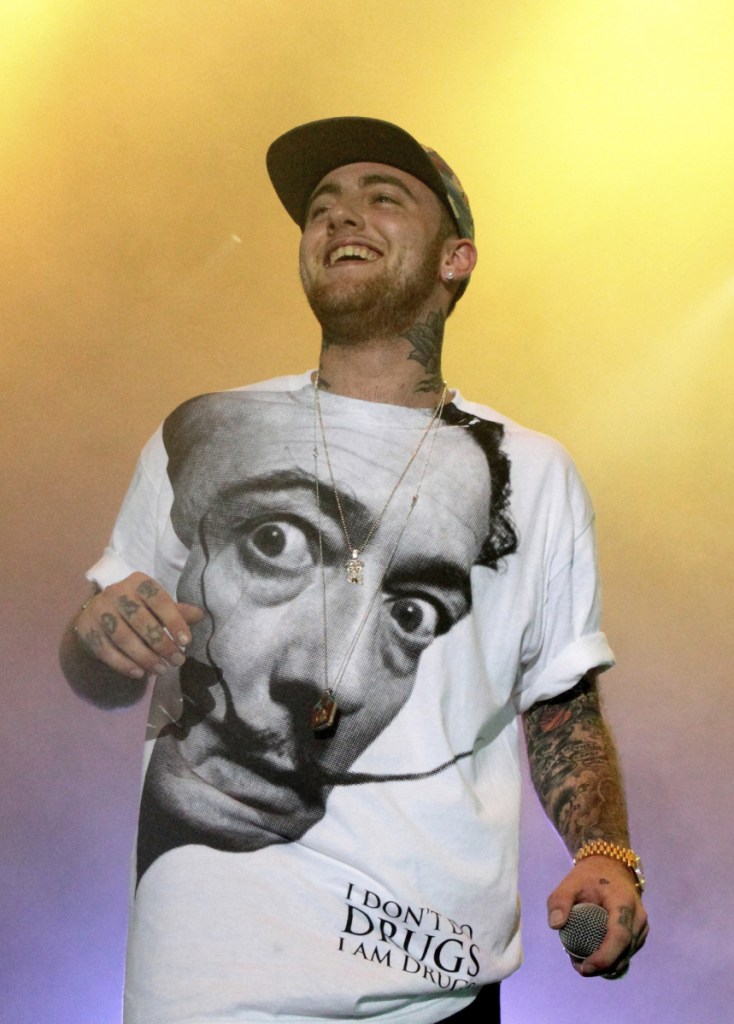 Rapper Mac Miller, shown during a 2013 performance in Philadelphia, was discovered unresponsive in his home on Sept. 7.