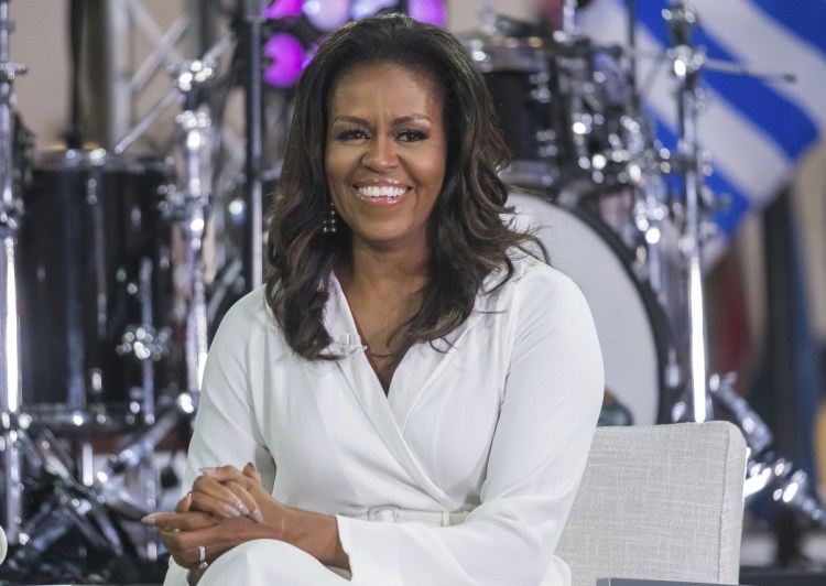 Michelle Obama participates in the International Day of the Girl on television in October.