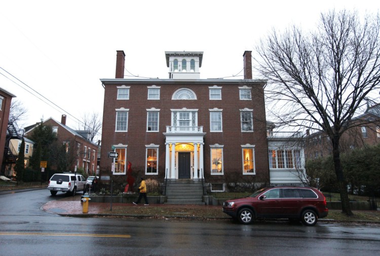 Portland's Danforth Inn, shown in December 2015, is headed to auction on Nov. 16. The owners filed for bankruptcy in March, then tried unsuccessfully to sell the 1823 mansion. They now are appealing the auction order to give a prospective buyer more time to arrange financing.