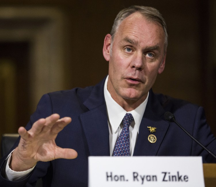 "I think I'm probably going to be the commander of space command," Ryan Zinke says.