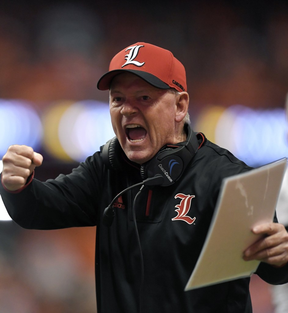 Louisville fired coach Bobby Petrino with two games remaining in the season. The Cardinals are 2-8 this season and Peterino was 77-35 in two stints with Louisville.