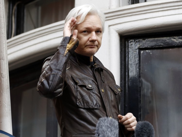WikiLeaks founder Julian Assange, shown in 2017, has been charged under seal, a person familiar with the matter confirmed. The information has become public inadvertently because Assange's name appears twice in an August 2018 filing from a prosecutor in Virginia in a separate case involving a man accused of coercing a minor.